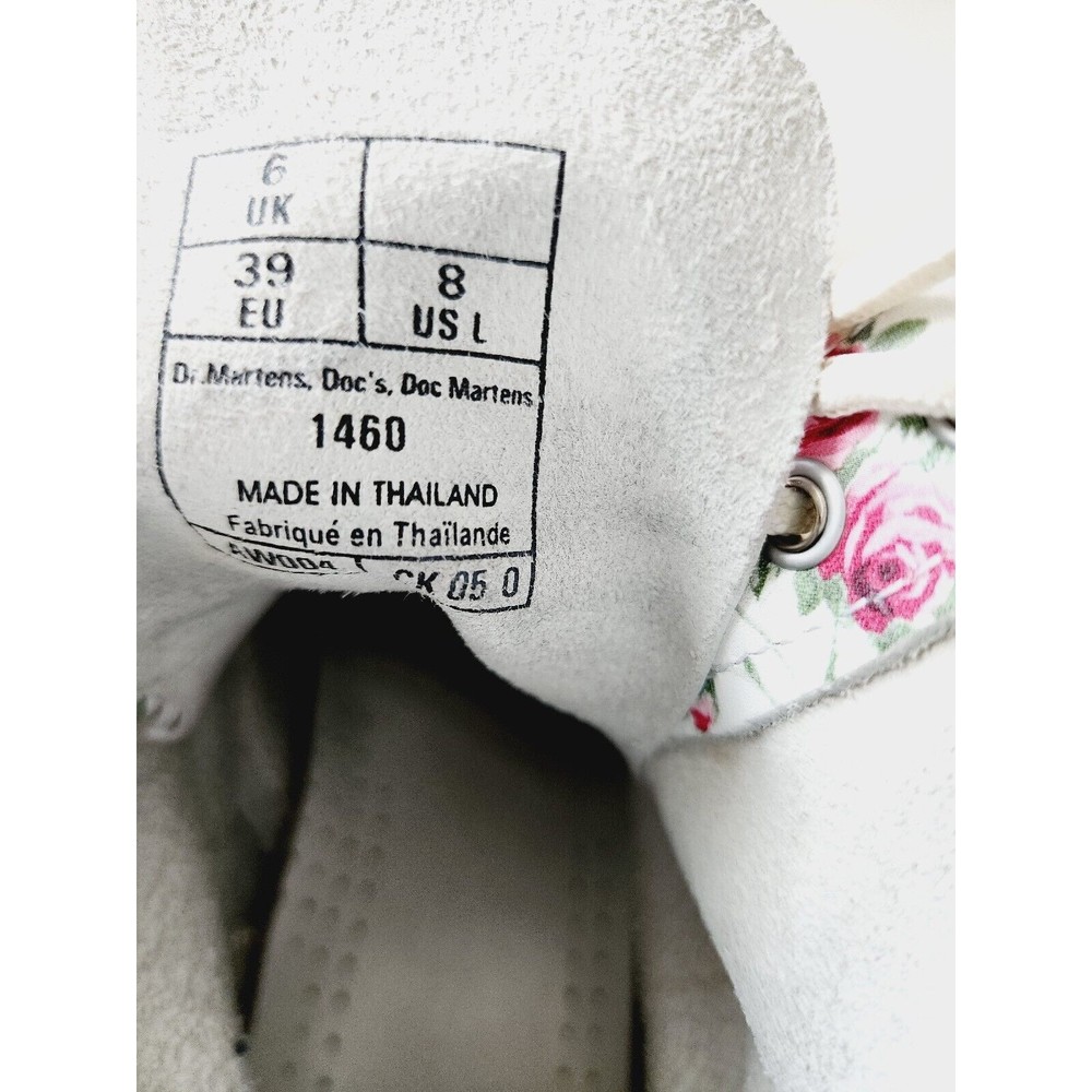 Dr Marten 1460 Portland Rose Combat Lace Up White RARE Limited Edition 8 - Picture 8 of 11